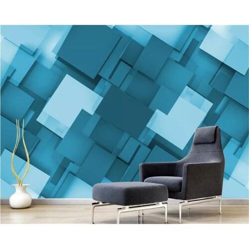 Beibehang Customized personality wallpaper 3D solid wall mural simple modern geometric pattern TV background wall