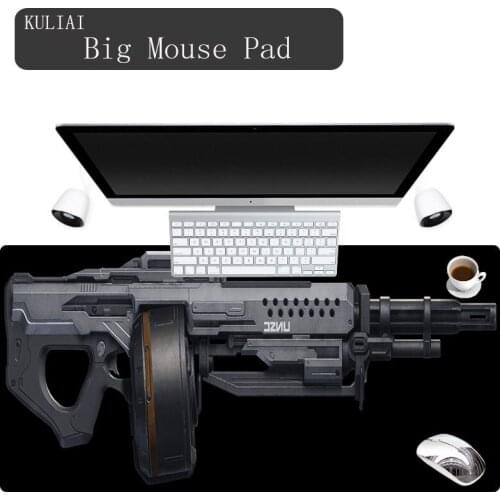 XGZ Cool Black Bottom High Quality Precision Seaming Game Mouse Pad Gun Battle Game Player Mousepad 400X900X5MM Anti-slip ART