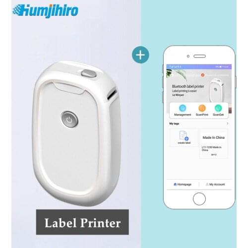 Mini Wireless Label Printer Portable Pocket Label Printer Bluetooth-compatible Thermal Label Printer Printing Home Use Office