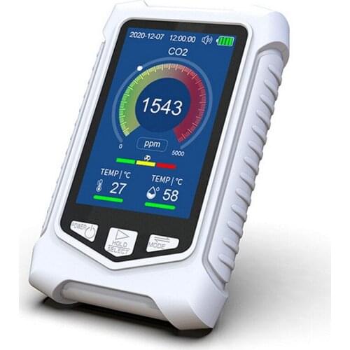 Multi-function Digital Display Indoor/Outdoor CO2 Detector Carbon Dioxide Meter High Accuracy Air Quality Monitor Gas Detector