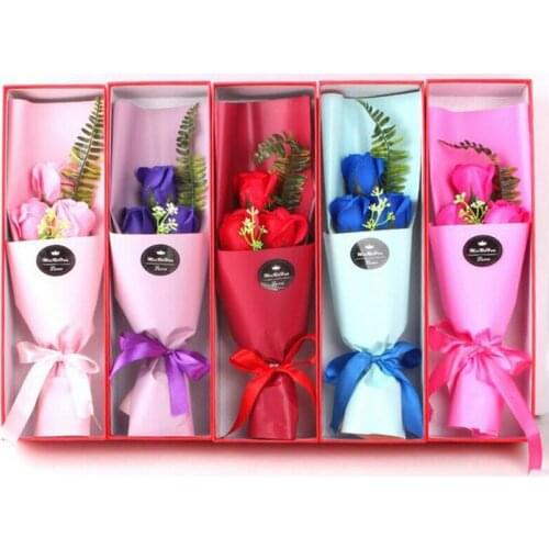 Soap Rose Flower Cute Bear Teddy Bear Luxury Girlfriend Valentines Day Gift New