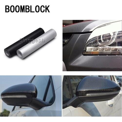 30X127cm Car-styling Carbon Fiber Protector Car Stickers for Suzuki Vitara Hyundai Solaris I30 IX35 Creta Accent IX25 Jeep