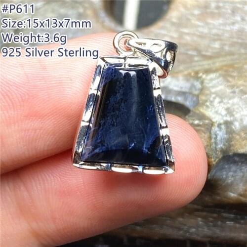 Natural Pietersite Pendant Jewelry For Women Man Healing Crystal 15x13x7mm Beads 925 Sterling Silver Namibia Energy Stone AAAAA