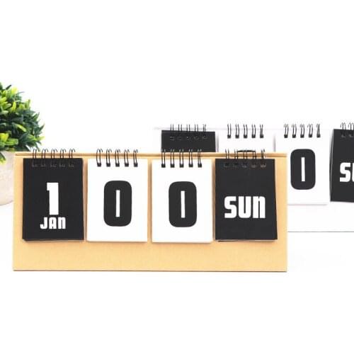 New 2021 Simple Series Perpetual Calendar DIY Desktop Calendar Agenda Organizer Daily Schedule Planner
