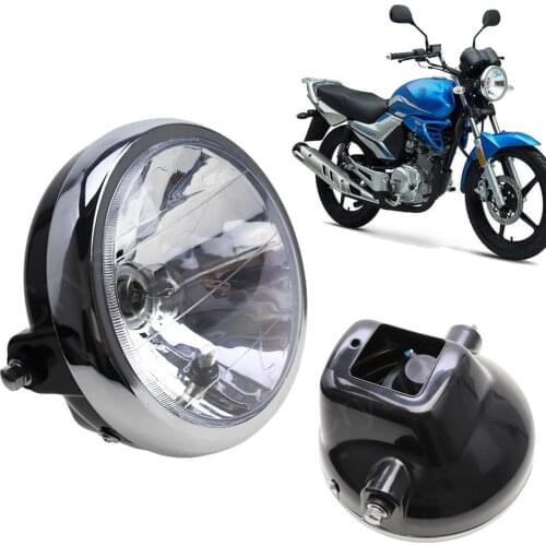 For Yamaha YBR125 YBR 125 2002-2013 2012 2011 2010 2009 2008 2007 2006 2005 2004 03 Motorcycle 7" Front Light Headlight Headlamp