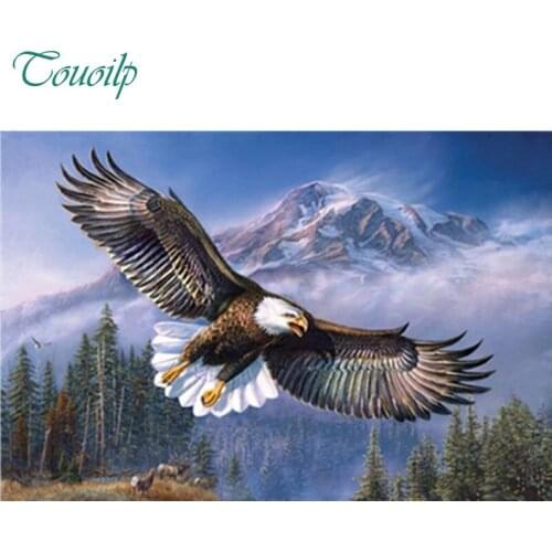 Full round drill diamond embroidery Eagle 5d diy diamond painting Cross Stitch Rhinestone mosaic home decoration Round&Square