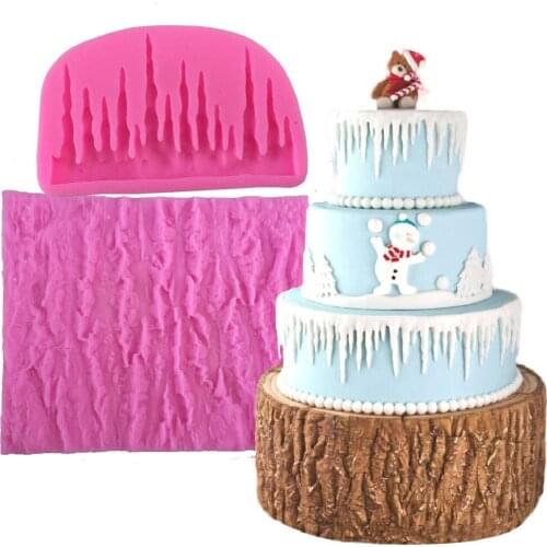 Silicone mold icicle Ice peak glacier shape fondant cake decoration mold decorating tool chocolate gumpaste clay/rubber mould