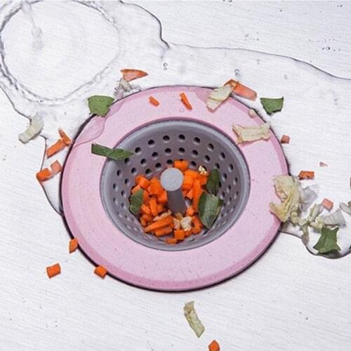 Silicone Sink Strainer Waste Plug Sink Filter Collector Mesh Sink Water Leaks Filters For Kitchen Convenience Colander Stopper