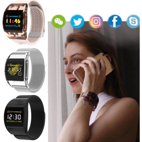 Smart Watch Fashion Design Couple Watch Transparent Shell Butterfly Buckle Waterproof Step by Step Health Monitoring for Lover