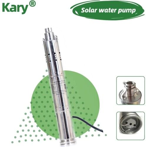 Dc 24v 3000L/h lift 70m high pressure solar water pump submersible screw pump agricultural pump deep suction water pump