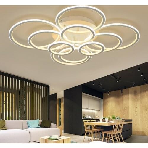 Highlighted inside and outside light ring LED ceiling lamp Living Room Bedroom Restaurant Study Office Walkway Ceiling Lights