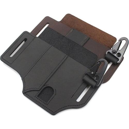 Tactical Multifunction Belt Holster EDC Portable Tool Storage Bag Knife Cover Scabbard Waist Clip Outdoor Tool Pocket Organizer