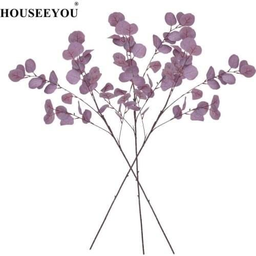 Home Party Decoration Flower Arrangement Ornaments Wedding Road Guide Simulation Eucalyptus Leaves Branches Green Plants DIY