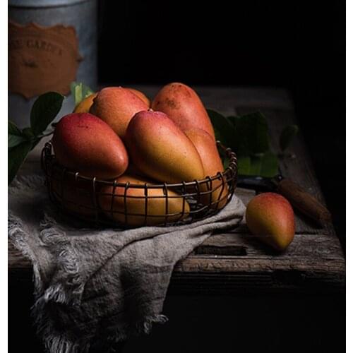 Vintage Hand Braids Iron Art Round Basket Metal Storage Tray Bread Cake Snack Plate Holder Photography Props Retro Serving Tray