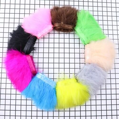 10 Meters/Lots Fluffy Turkey Feathers Trims Marabou Feathers Ribbon for Wedding Party Dress Decoration Accessory Crafts Plumes