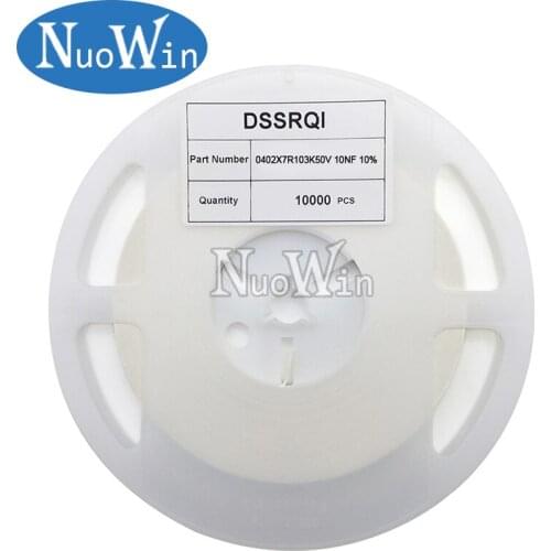 10000pcs 0402 SMD Chip Multilayer Ceramic Capacitor 0.5pF - 10uF 10pF 100pF 1nF 10nF 15nF 100nF 0.1uF 1uF 2.2uF 4.7uF