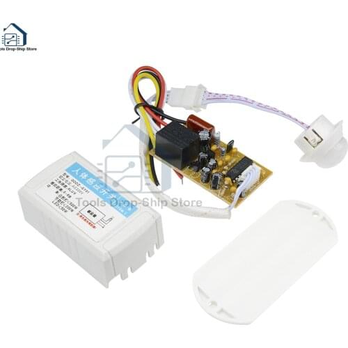 220V High Quality Human Body IR Infrared induction Switch PIR Movement Motion Sensor Switchs Light Detector Intelligent