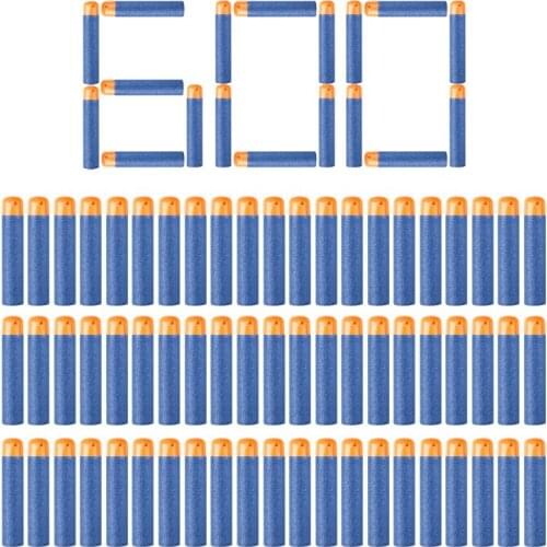 600Pcs Foam Blasters for Nerf Meega Gun Sniper 9.5cm Compatible Bullets for N-Strike Series Refill Darts for Nerf Accessoies