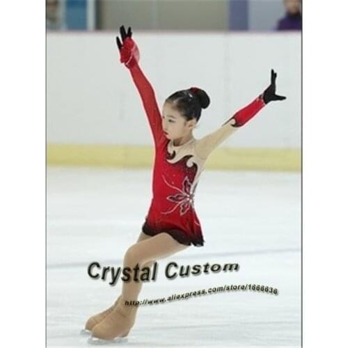 Crytal Custom Girls Figure Skating Dresses Fashion New Brand Vogue Figure Skating Competition Dress Customized DR3126