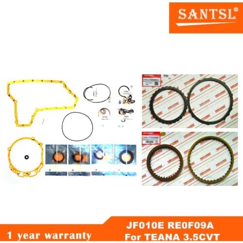 CVT overhaul kit JF010E RE0F09A repair kit steel plate package friction plate package for Nissan Teana 3.5