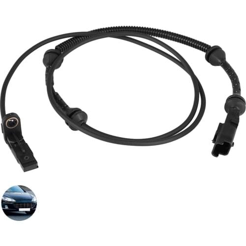 Wheel Speed Sensor ABS 134CM/52.8INCH Black Car Wheel Speed Sensing Cable for Peugeot 407 407SW and for Citroen C6