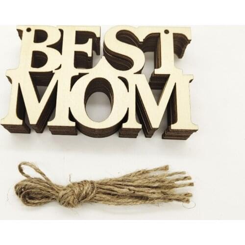 2021 10pcs Fathers Day Mothers Day Wooden Crafts Creative Home Gifts Wooden Ornaments Hollow Decor Wholesale Drop Shipping