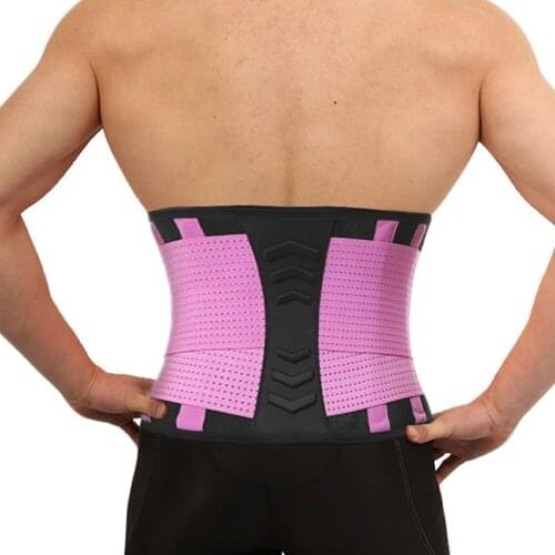 Breathable Width Waist Support Body Shaping Lumbar Support Belt Lower Back Brace Waist Belt Lower Back Pain Relief Women Men