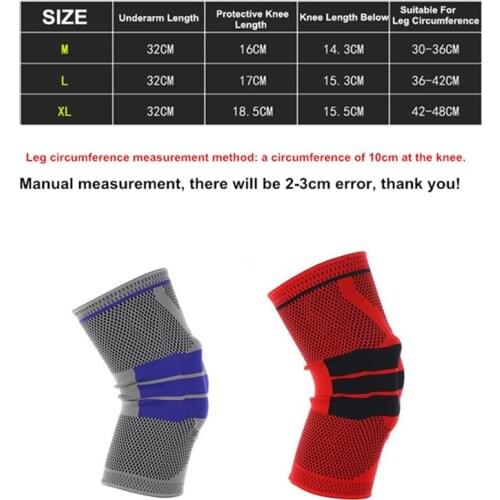 FIRECLUB basketball silicone crash protective gear breathable nylon spring support sports kneepads (LN-15yuan)