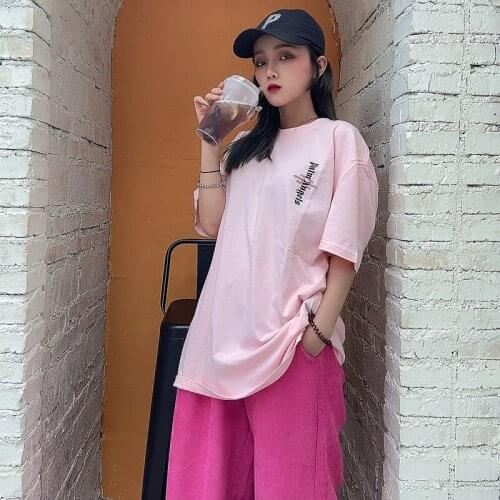 Palm Angels Simple Letter Couple Round Neck Short Sleeve Tide Brand Mens Womens High Street T-shirt