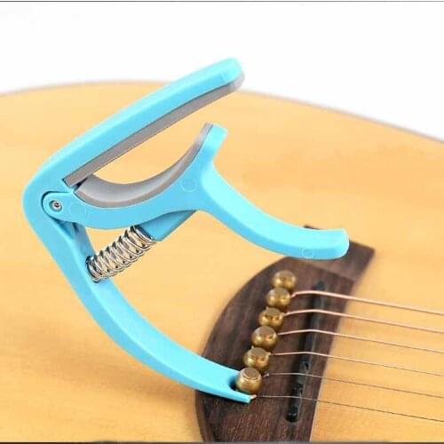 Guitar Capo for Acoustic and Electric Guitars Rainbow Guitar Capo Colorful Ukulele Capo Bridge Pin Puller