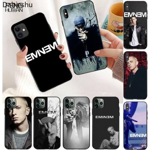 Hip Hop Rapper Eminem rap Soft Phone Cover for iPhone 11 pro XS MAX 8 7 6 6S Plus X 5S SE 2020 XR case