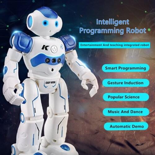 Intelligent Programming Gesture Induction Robot Automatic Demo Sing And Dance With Cool Light Charging Puzzle Remote Control Toy