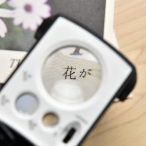 10X, 20X, 30X Pocket Magnifier Portable LED Illuminated Magnifying Glass Identification Loupes