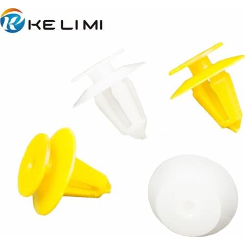 KE LI MI For Mercedes Benz BMW Car Body White/Yellow Door Card Panel Trim Retainers Clips Rivets 100 Pieces OEM 003-988-41-78