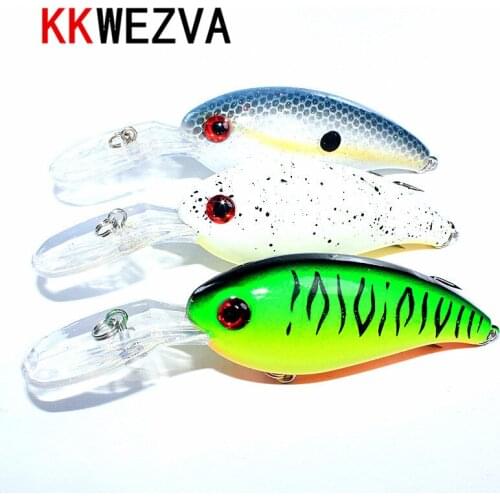 KKWEZVA 3PCS 10CM 15 Gcrank professional quality crank bait good fishing lures crank dive 1.5m pike fishing Wobble B-C002