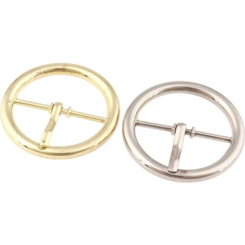 Round Belt buckles 32mm(1.2inch) Gold/Silver Tri-glide Slider Adjustable Buckles for Leather Webbing Bag Clothes Accessories DIY
