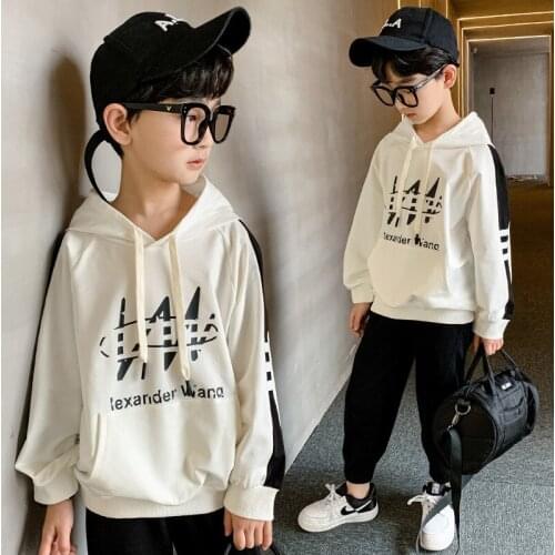 Red White Spring Autumn Boys Sweatshirts Jacket Coat Kids Outwear Children Clothes Tops Teenager Gift High Quality