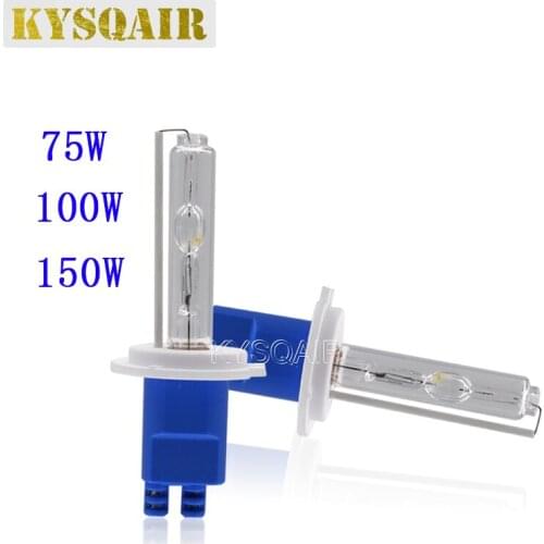 KYSQAIR 2PCS 150W Xenon HID Bulbs H1 H3 H7 H11 9005 9006 Auto Car Headlight 75W 100W Xenon Lamp 3000K 4300K 5000K 6000K 8000K