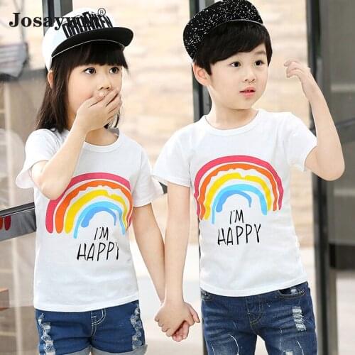 Summer Childrens Cute T-shirt Boys Girls Baby T-shirt Cartoon Cotton Kids Tshirts Short Sleeve Boys T Shirt Tee Top Clothing