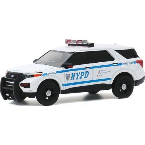 Diecast 1/64 Scale New York City Police Dept NYPD 2020 Ford Kids Toys Boys Alloy Model Car Fire Truck Gift Shows