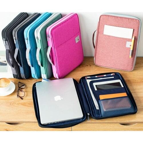 A4 Document Organizer Folder Multifunction Business Holder Case for Ipad Bag Office Filing Briefcase Storage Stationery