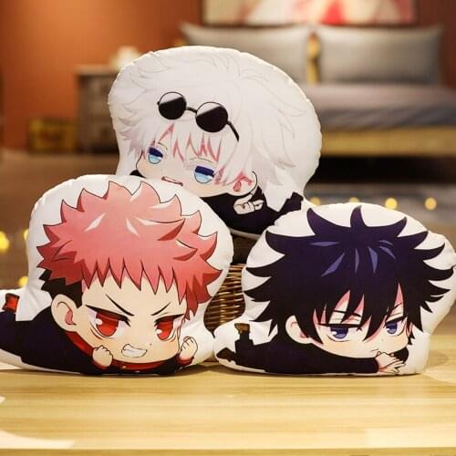 1pc 30/35cm Stuffed Cartoon Anime Yuji Itadori Mysterious Megumi Gojo Satori Plushie Pillow Creative Comics Dolls for Kids Baby