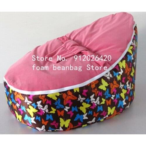 Hotsell butterfly and mini flower 2021 Armchairs Security Interesting infant Baby Bean Bag For sleeping Sofa