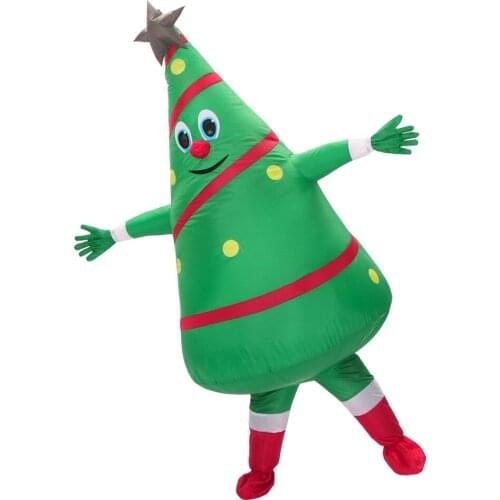 Christmas cosplay costumes Christmas tree inflatable costume new design christmas tree mascot costumes by free Fast shipping