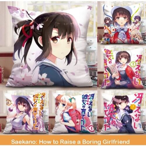 Saekano: How to Raise a Boring Girlfriend Katou Megumi Eriri Kasumigaoka Utaha Square Dakimakura Plush Pillow Otaku Bed Cushion