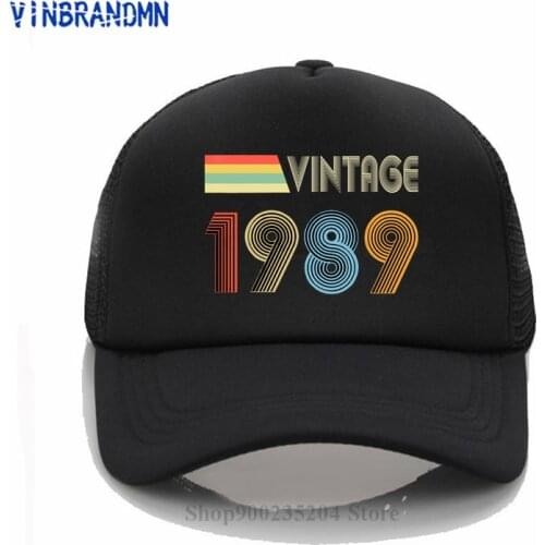 80s Urban Apparel Custom Birthday Present Baseball cap Vintage 1989 sun hat Classic 1989 Birth Year Girl Womens Day casual hat
