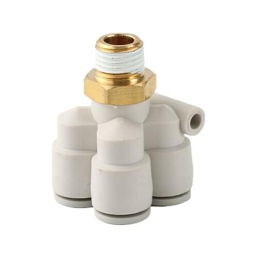 10 PCS SMC TYPE one-touch fittings 5 Way KQ2UD 04-01S KQ2UD04-02S KQ2UD06-01S KQ2UD06-02S Pneumatic fittiings