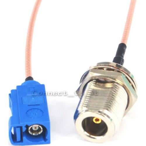 10 Pieces 5.9'' GPS Extension Cable N Female Jack to Fakra C Female Antenna RG316 15cm