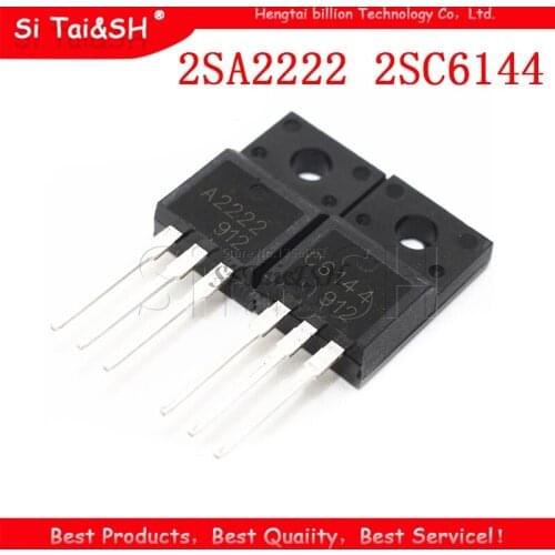 20pcs 2SA2222 2SC6144 TO-220F 10pairs 10pcs A2222 + 10pcs C6144 TO-220