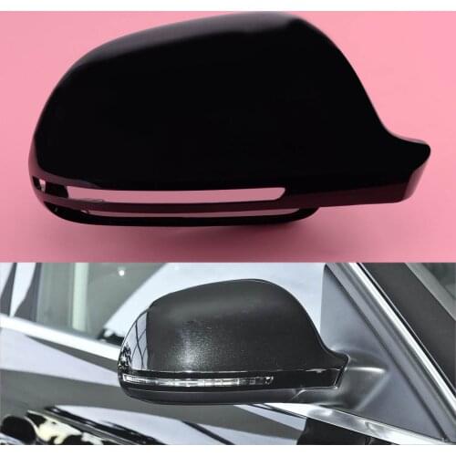 8F0857527B 4F0 857 528 Right Side Wing Rearview Mirror Cover Cap Casing Fit for AUDI A3 A4 B8 A5 A6 A8 S8 Q3 Without Side Assist